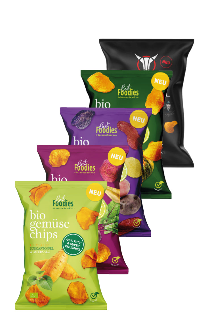 Bio Gemüsechips - 5er Probierpaket