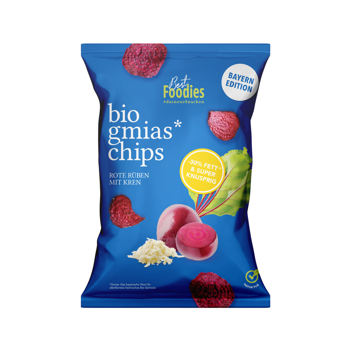 bio gmias chips - Rote Rüben mit Kren, Bayern Edition