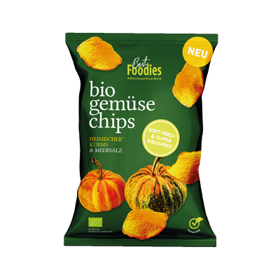 bio gemüse chips - Heimischer Kürbis & Meersalz (Oktober-März)