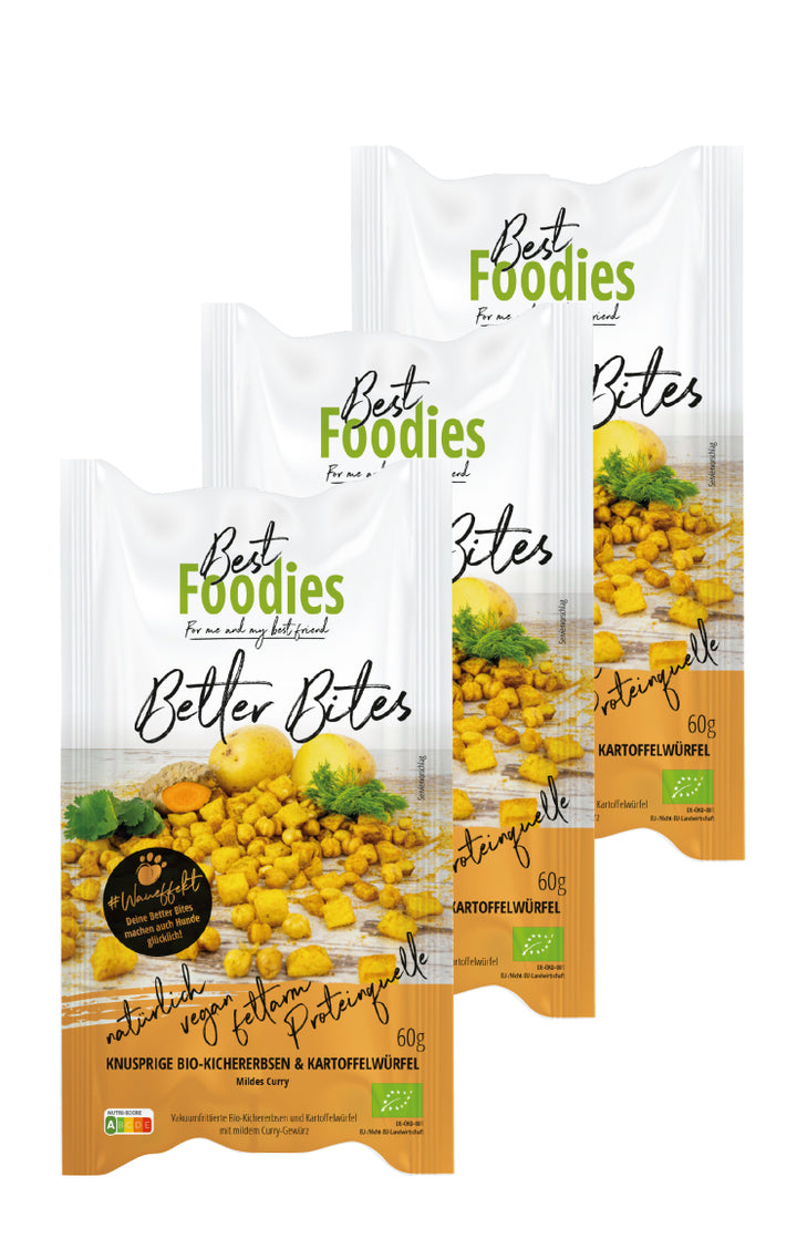 bio Better Bites mit mildem Curry - 3er Vorteilspaket