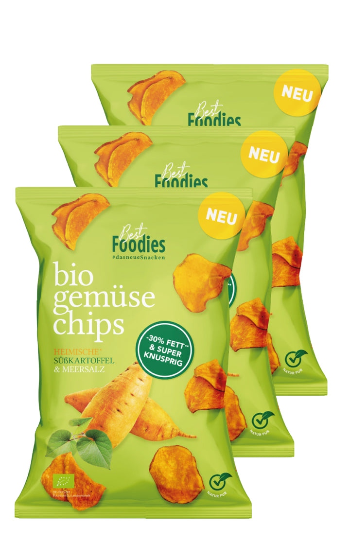 Bio Süßkartoffelchips – 3er Vorteilspaket