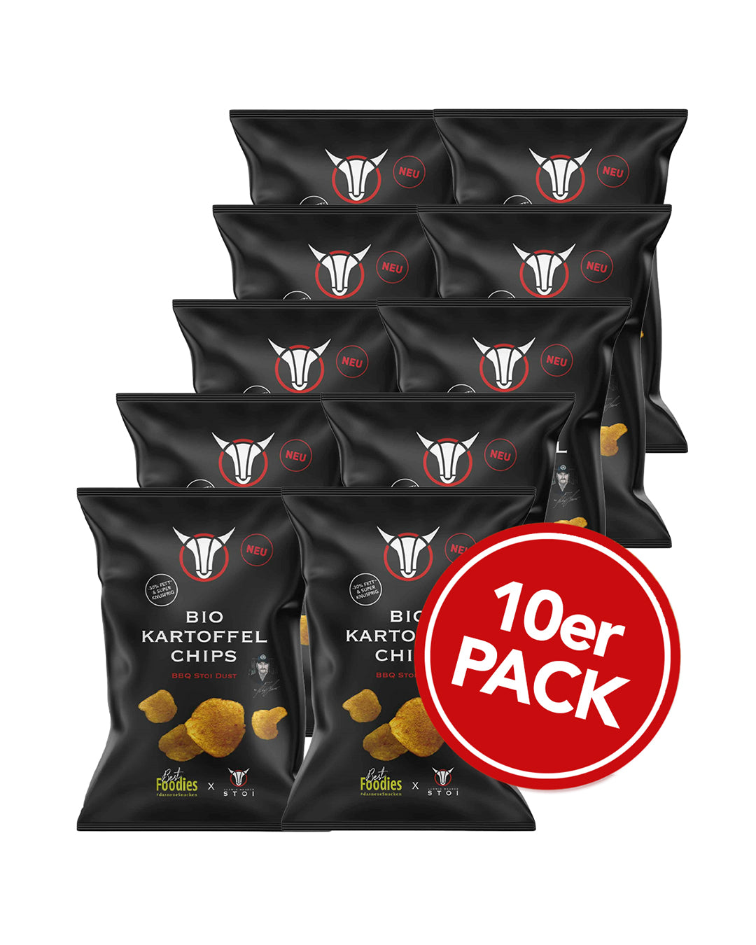 Bio Kartoffelchips BBQ Style by Ludwig Maurer – 10er Partypack