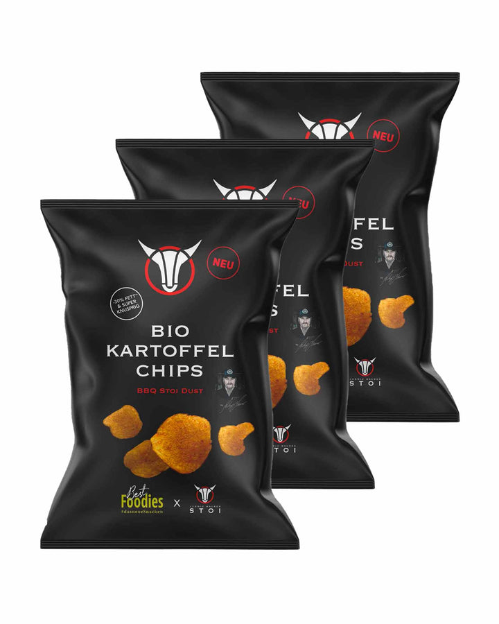 Bio Kartoffelchips BBQ Style by Ludwig Maurer – 3er Vorteilspaket