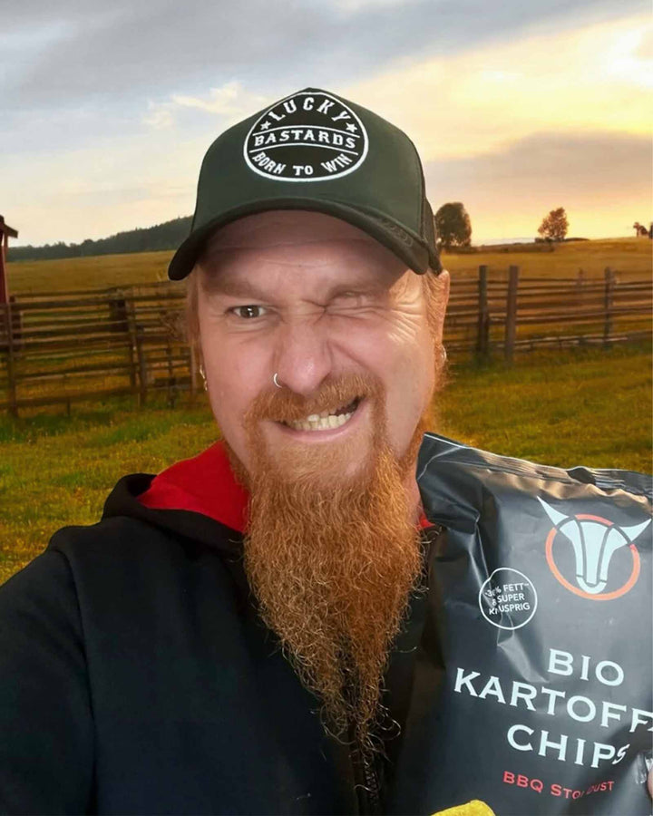 Ludwig Maurer mit Best Foodies BBQ Kartoffelchips