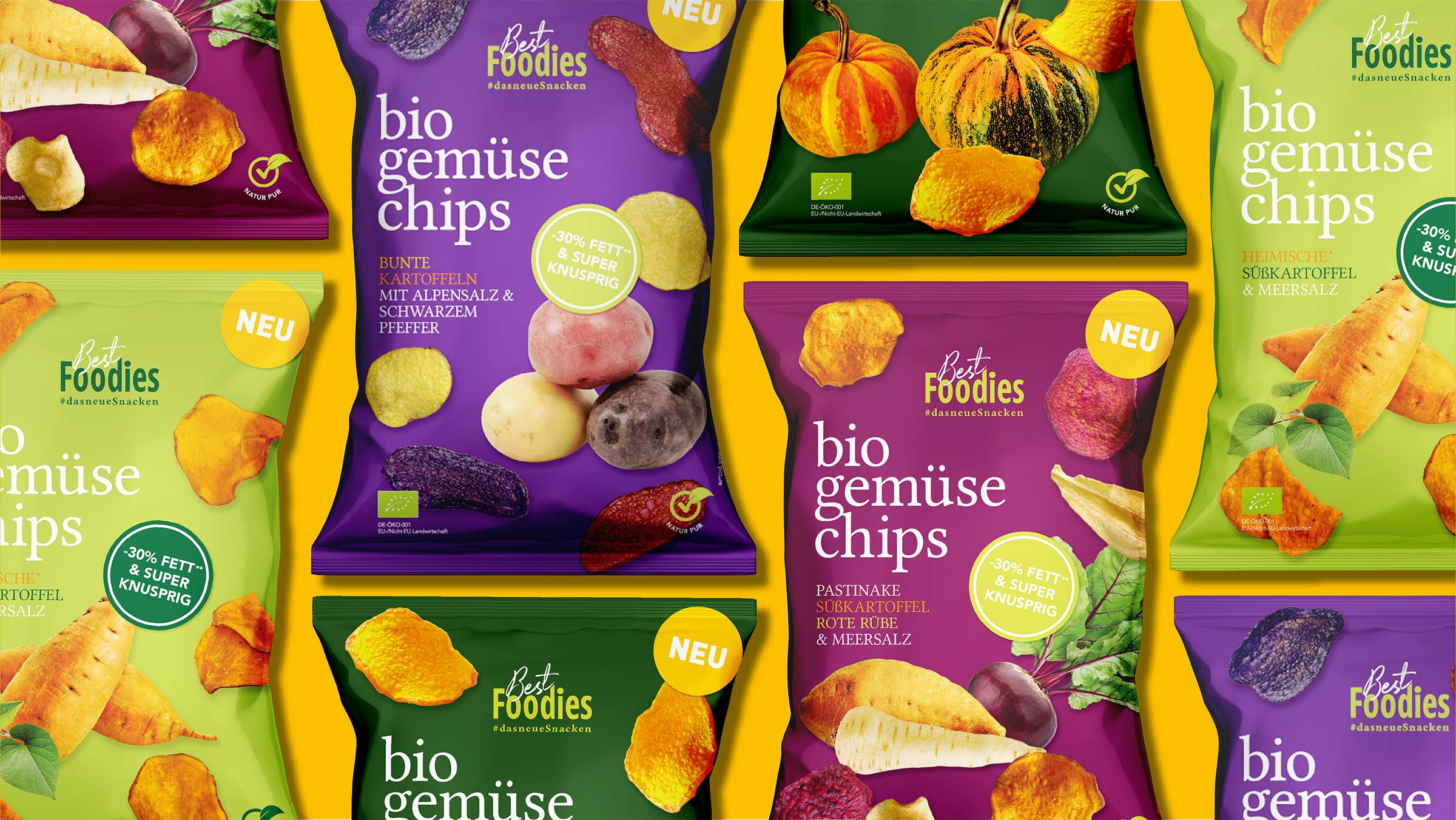 Best Foodies Bio Gemüsechips Sortiment