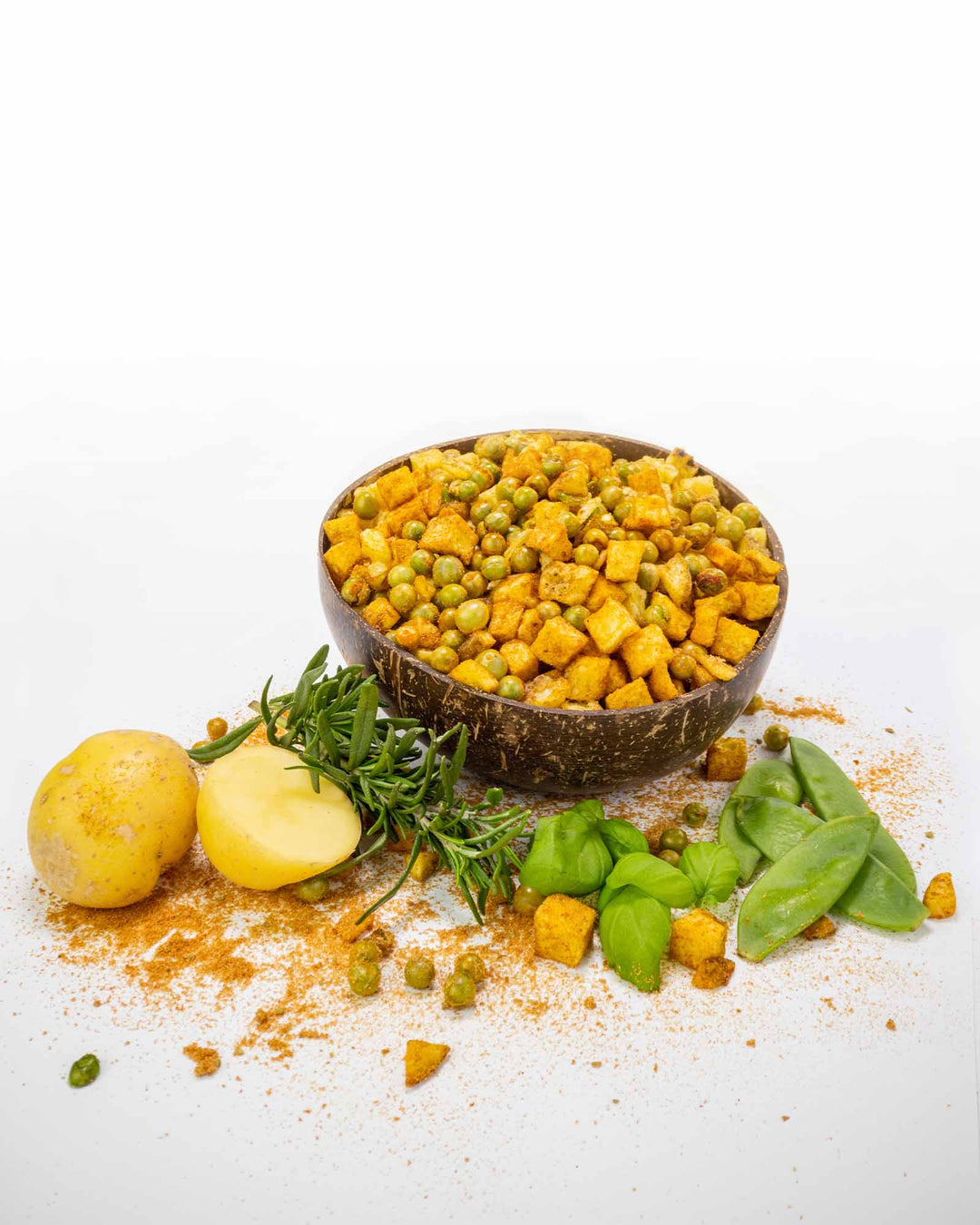 Best Foodies Better Bites mit Erbsen und mediterranen Kräutern serviert