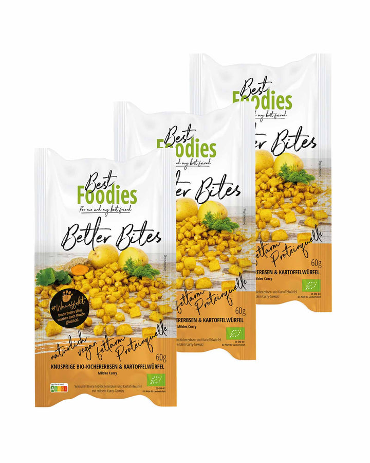 Best Foodies Better Bites mit mildem Curry 3er Vorteilspack