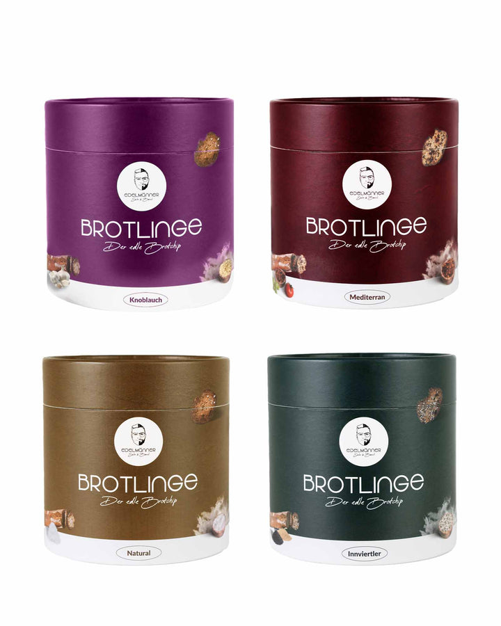 Edelmänner Brotlinge 4er Probierpaket mit allen vier Sorten
