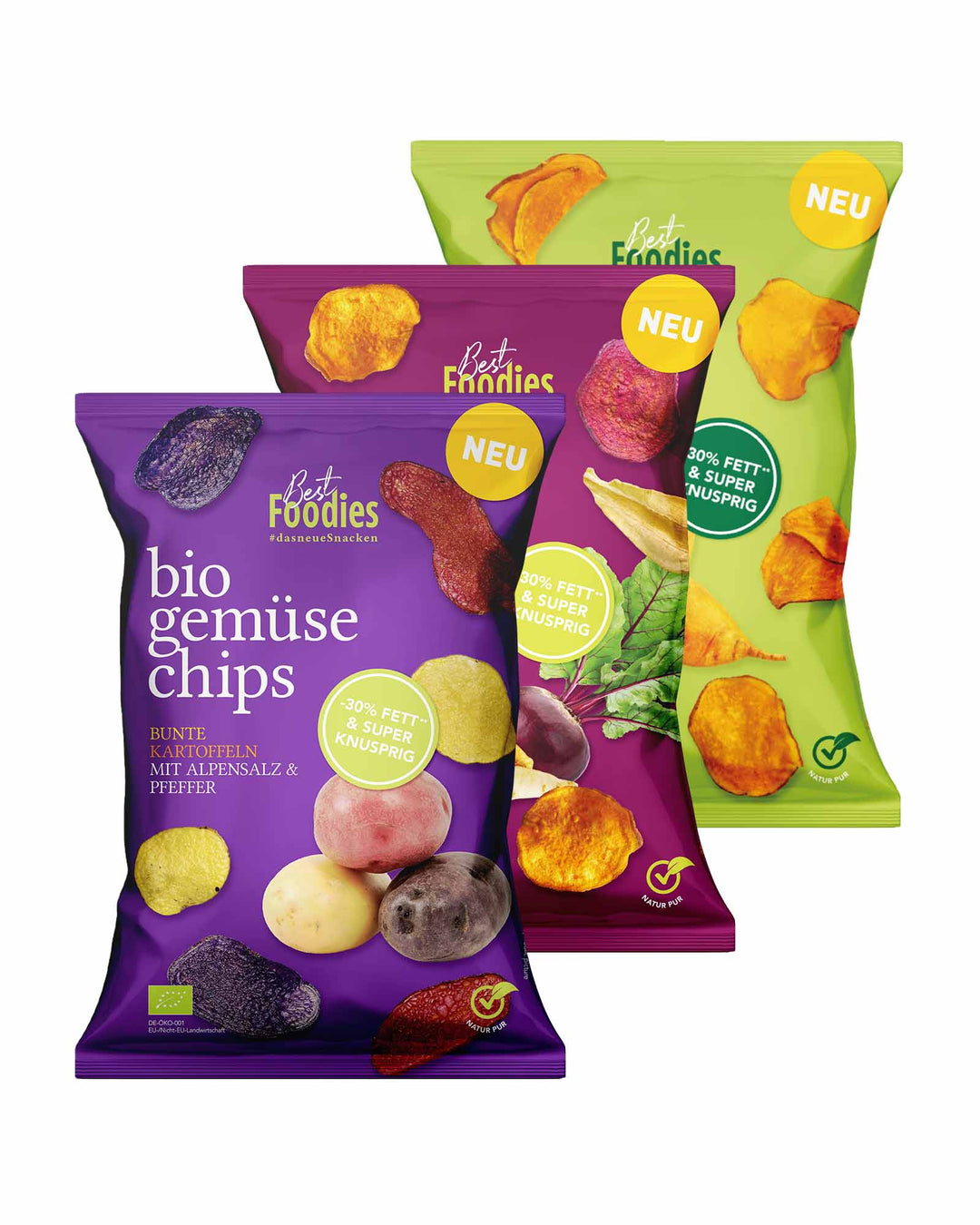 Best Foodies bio gemüse chips 3er Probierpaket
