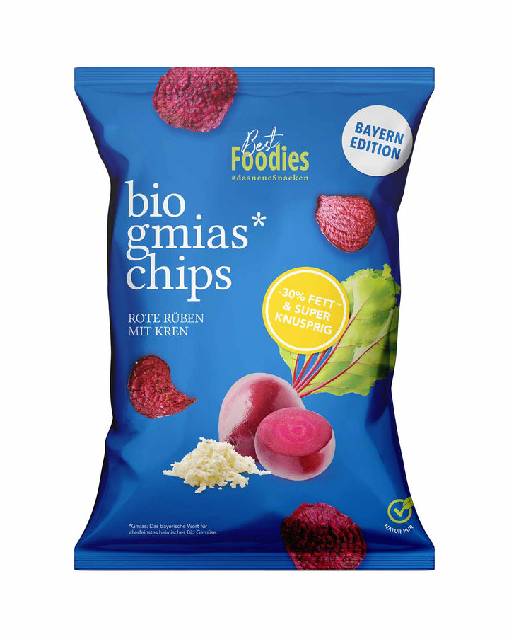 Best Foodies bio gmias chips - Rote Rüben mit Kren, Bayern Edition Packung