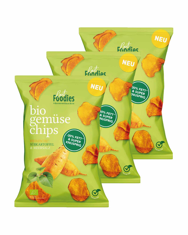 Bio Süßkartoffelchips – 3er Vorteilspaket